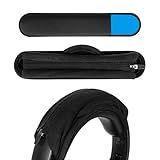 Geekria Medium Cooling-Gel Hook and Loop Headband Cover + Pad Set Protector No Tool Needed Compatible with HyperX, Turtle Beach, Razer, SteelSeries, Logitech, Corsair Headphones