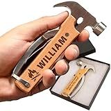 Kenzal Customized Personalized All in One Survival Tools Hammer Multitool Gifts for Men, Stocking Stuffers for Him, Gifts for Him Husband Dad Grandpa Son for Christmas, Tools For Dad, Mens Birthday