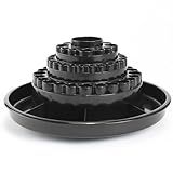 ALVIN, Spin-O-Tray, 9893-2, Rotating Desktop Receptacle, Art, Drafting, and Design Storage Tool, Great for Students, Hobbyists, and Professionals Alike - Black