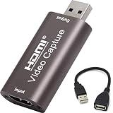 BlueAVS 4K HDMI to USB Capture Card, 1080P@60Hz, Live Streaming & Recording