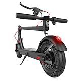 CYBERGOING Electric Scooter with 430W Peak Motor for Adults, 10" Shock Absorbing Tires, Up to 17-Mile Range & 19 MPH Speed Portable Folding Commuting E Scooter with Dual Breaking System