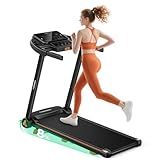 Folding Treadmills for Home with Incline, 3.0HP Quiet Brushless Portable Fitness Running Walking Exercise Treadmill with LED Display, 265lbs Weight Capacity