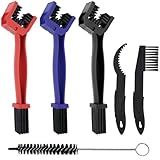 Wroskay 6-Piece Bike Chain Cleaner Kit with 3 Brushes & Cleaning Tools - for MTB, Motorcycle, E-Bike - Rust Removal & Maintenance