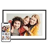 AEEZO Digital Picture Frame, 10.1 Inch Digital Photo Frame with 1280 * 800 HD IPS Touch Screen, Smart Digital Frame Built-in 32GB Memory, Auto-Rotate Easy Setup via AiMOR APP(Black)