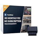 GPS Tracker for Vehicles No Monthly Fee, No Subscription, Real-Time Tracking, 4G SIM and Data Included, Trip History, GeoFence, Speeding Alerts, OBD