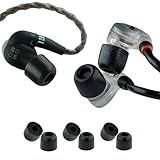 Comply 500 Core Series | Memory Foam Replacement IEM Ear Tips for KZ, Moondrop, FiiO Sennheiser & More | Superior Noise Isolation, Ultimate Comfort, Secure Fit | Black (S/M/L) (3 Pairs)