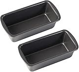 JJYHEHOT 2PCS Small Loaf Pan for Baking Bread, 1lb Bread Loaf Tin, 7.5 x 3.5 x 2.4 inch Banana Bread Pans, Non-Stick Meatloaf Pan, Rectangular Bread & Loaf Tins for Ovens Air Fryer