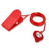 NQEUEPN Universal Treadmill Magnetic Safety Key, Round Magnetic Emergency Stop Switch with Clip Compatible with Most Treadmills (Red)
