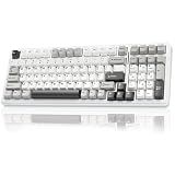 AULA F99 Wireless Mechanical Keyboard,Tri-Mode BT5.0/2.4GHz/USB-C Hot Swappable Custom Keyboard,Pre-lubed Linear Switches,RGB Backlit Computer Gaming Keyboards for PC/Tablet/PS/Xbox