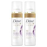 Dove Dry Shampoo Spray, Volume & Fullness, Absorbs Oil to Refresh Hair Without Washing, 5 oz (2-Pack)
