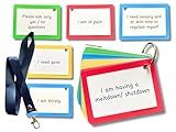 Communication Cards for ADHD and Autism, Special Needs Communication Aid for Non Verbal Adults and Children, Speech Delay Flash Cards