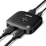 UGREEN HDMI 2.1 Switch 2 in 1 Out 8K@60Hz Ultra HD Supports 4K@240Hz 4K@120Hz VRR HDR10+ Dolby Atmos 48Gbps HDMI Switcher Compatible with Switch/Switch 2 PS5 Xbox Roku Firestick Apple TV