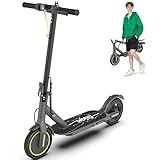 Electric Scooter, 350W Motor, 8.5" Foldable Kids E Scooter with 3 Speeds, Max 12 Miles & 19MPH, LED Display, Dual Lights, Braking System, Gift for Kid & Youth