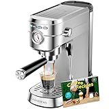 CASABREWS CM5418 Compact Espresso Machine with Milk Frothing Steam Wand
