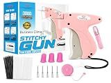 Business Climax Premium Micro Stitch Gun for Clothes – No-Sew Handheld Sewing Tagging Gun for Quick Clothing Repair & Hemming – Includes 6 Needles 1500 Black Fasteners & 1500 White Fasteners