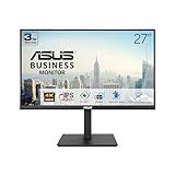 ASUS 27” 4K Business Monitor (VA27UQSB) - UHD (3840 x 2160), IPS, Frameless, HDR10, DisplayPort, Dual HDMI, Speakers, Eye Care, Ergonomic, pivot, swivel, height adjustable, DisplayWidget, 3yr warranty