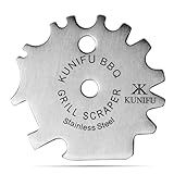 KUNIFU BBQ Grill Scraper, Stocking Stuffers, Bristle-Free for Griddle, Kitchen Gadgets Cleaner, Camping Accessories, Ideal Gifts for Christmas, for Men, Dad, Husband, Boyfriend, Fathers Day
