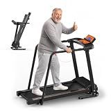 Treadmill for Seniors with Handlebar, Walking Treadmill with APP Control