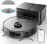 Robot Vacuum and Mop, 3-in-1 Robotic Vacuum Cleaner with 70-Day Self-Emptying Base, 360° LiDAR Navigation, Smart Mapping & Auto-Return, 6000Pa Strong Suction for Pet Hair, Carpets & Hard Floors