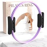 JKSHMYT Pilates Ring Fitness Circle for Women, Pilates Equipment – 14.5" Home Magic Exercise Workout, Better me Pilates Essentials Starter Set for Beginners Toning Shape Full Body