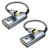 WARRKY 4K Mini DisplayPort to HDMI Adapter 2 Pack, [UHD, Gold-Plated Plug, Aluminum Case]Thunderbolt to HDMI Converter Compatible for MacBook Air/Pro, Mac Mini, iMac, Surface Pro, Monitor/TV/Projector