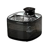 Airoule Cordless Cat Water Fountain - Automatic Cat Water Fountain Wireless Dog Water Dispenser with Replacement Filters, Gifts for Christmas, Cats, Dogs, Multiple Pets (Black)