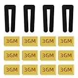 Foyods 16PCS Set Ceiling Fan Balancing Kit Fan Balancing Kit w/12 Pieces Metal Self-Adhesive Gold 3G Weight Ceiling Fan Balance Kit