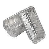 Waytiffer Loaf Pans [25 Pack] 2Lb Heavy Duty Disposable Aluminum Foil Premium Bread Tins Standard Size - 8.5" X 4.5" X 2.5" Perfect for Homemade Cakes & Breads