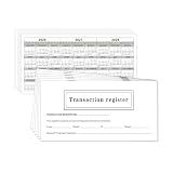Checkbook Register, Check Registers for Personal Checkbook, Thick Paper Check Register Book with Extra Wide Description Columns for Checking, Savings, Deposit and Credit Card Accounts (12 Pack )