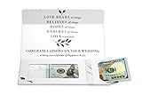 ZipGifts Wedding Card | Zip-Open Money Holder w/Clear Plastic Window for Cash, Check, & Gift Card (Love is Patient)
