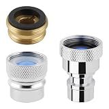 2PCS Portable Dishwasher Faucet Adapter, Metal Made, Chrome