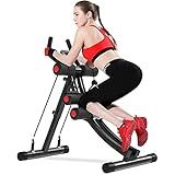 Fitlaya Fitness AB Workout Equipment Home Gym Exercise Equipment Abdominal Exercise Fitness Equipment with Resistance Bands red02