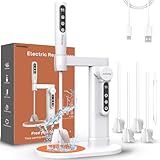 Akisey Electric Resin Mixer, Epoxy Resin Mixer with Electric Stand, 5-Speed Mode & Minimize Bubbles, Electric Stirrer Kit for Resin Molds, Silicone, Paint, Resin Tool, DIY Crafts, 4 Included Paddles