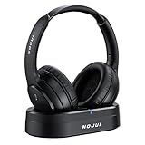 Wireless Headphones for TV Watching, TV Headphones Wireless for Seniors with Transmitter Charging Base, No Delay Bluetooth Headset for Hard of Hearing, Plug and Play, Gifts for Elderly & Parents