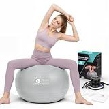 Gruper Exercise Ball, 45cm-75cm Extra Thick Yoga Ball for Working Out