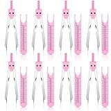 Frienda EKG Caliper ECG Calipers Measuring Tool with Ruler Electrocardiogram Drafting Divider for Nursing (Pink,8 Pieces)