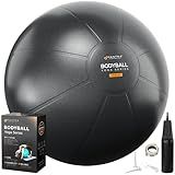 MANTRA SPORTS Exercise Ball – Yoga Ball for Pilates & Fitness - Birthing for Pregnancy, Stability, Core, Balance, Therapy for Physical Rehab, Workout for Home Gym & Office Chair, Fast Pump Included
