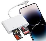 Memory Stick Pro Duo Adapter USB C/Lightning, 4 in 2 SD/MicroSD/MS/xD Card Reader for Sony Cybershot SD Card, Memory Stick Pro Duo Reader for iPhone17/16/14/Macbook/iPad/PC/Laptop/Windows/Linux