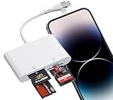 Memory Stick Pro Duo Adapter USB C/Lightning, 4 in 2 SD/MicroSD/MS/xD Card Reader for Sony Cybershot SD Card, Memory Stick Pro Duo Reader for iPhone17/16/14/Macbook/iPad/PC/Laptop/Windows/Linux
