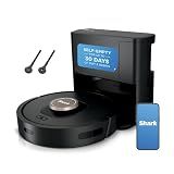 Shark AV2501AE AI Robot Vacuum with XL HEPA Self-Empty Base, Bagless, 60-Day Capacity, LIDAR Navigation, Perfect for Pet Hair, Compatible with Alexa, Wi-Fi Connected, Carpet & Hard Floor, Black