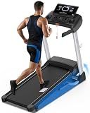 HUAGEED Treadmills for Home, 18% Auto Incline, Heavy Duty 400LBS Capacity