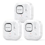 TECKNET Water Leak Detectors for Home, 120dB Water Sensor Alarm Leak Detector, IP66 Waterproof, Water Leak Detectors for Bathroom, Sink, Laundry, Window, Basements, Kitchens(3 Pack, Battery Included)