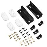 DK100-A Shed Door Full Kit Door Tune-Up Kit Replacements Parts for Arrow Shed Sliding Doors (Includes 2 Door Handles, 4 Lower Door Guides, 4 Door Slides, Screws and Nuts)