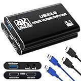 Guermok USB 3.0 HDMI Capture Card, 1080P 60FPS & 2K30 Video Capture Device