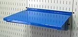 Wall Control Shelf 12in Deep Pegboard Shelf Assembly Pegboard and Slotted Tool Board - Blue