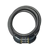 Master Lock Cable Lock, Set Your Own Combination Bike Lock, 6 ft. Long, Black, 8122D