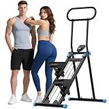HXD-ERGO Stair Stepper for Home Gym,Folding Vertical Climber Cardio Exercise Machine,Stair Climber for Full Body Workout with Adjustable Handlebar for Women & Men(Black)