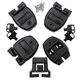 Huouo 4 Set Hot Tub Spa Cover Locks w/Key Pinch Center Release - Strap Buckle Broken Latch Repair Kit with Screws