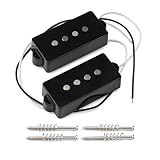 FLEOR Alnico 5 Open Style P Bass Pickup Fit 4 String Electric Bass Guitar Part