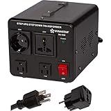 Dynastar Step Up & Step Down Voltage Converter and Transformer, 110-220 to 220-240 Volts; Heavy Duty, Extra Durable Lifetime Coil, 5-Year-Warranty, 1000 Watts